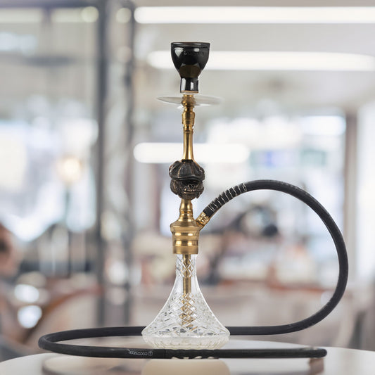 COCOYAYA Cigar Hookah (Bohemian Series) - Golden/Transparent