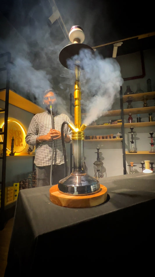 Plum Hookah - Golden