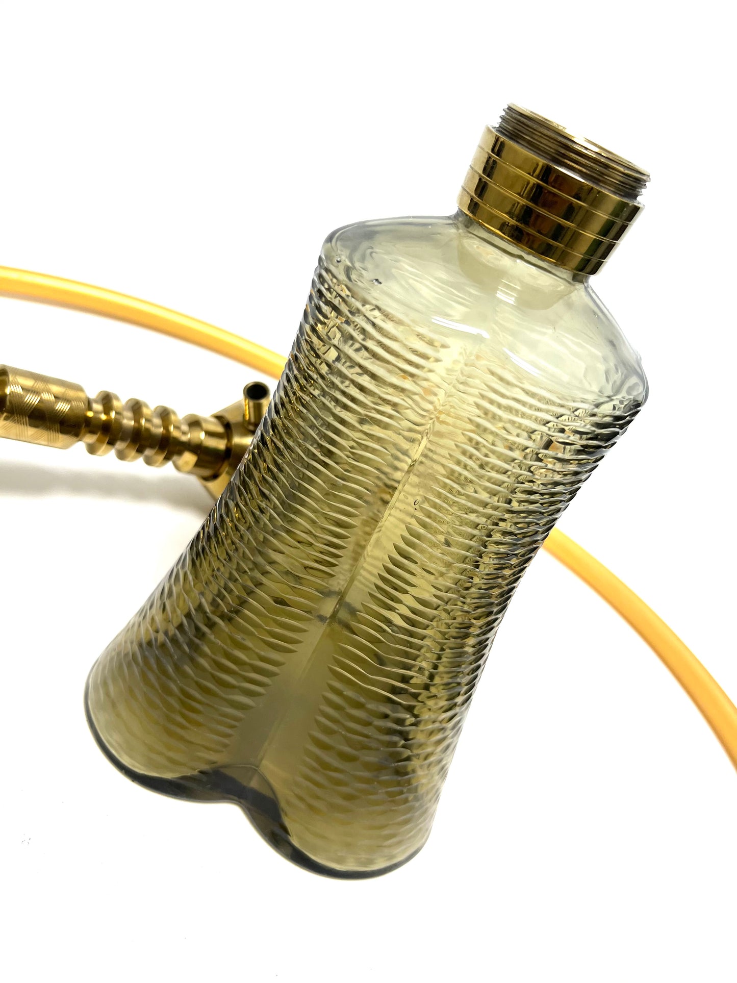 Persian Wave Hookah with Bag - Golden Stem / Grey Base