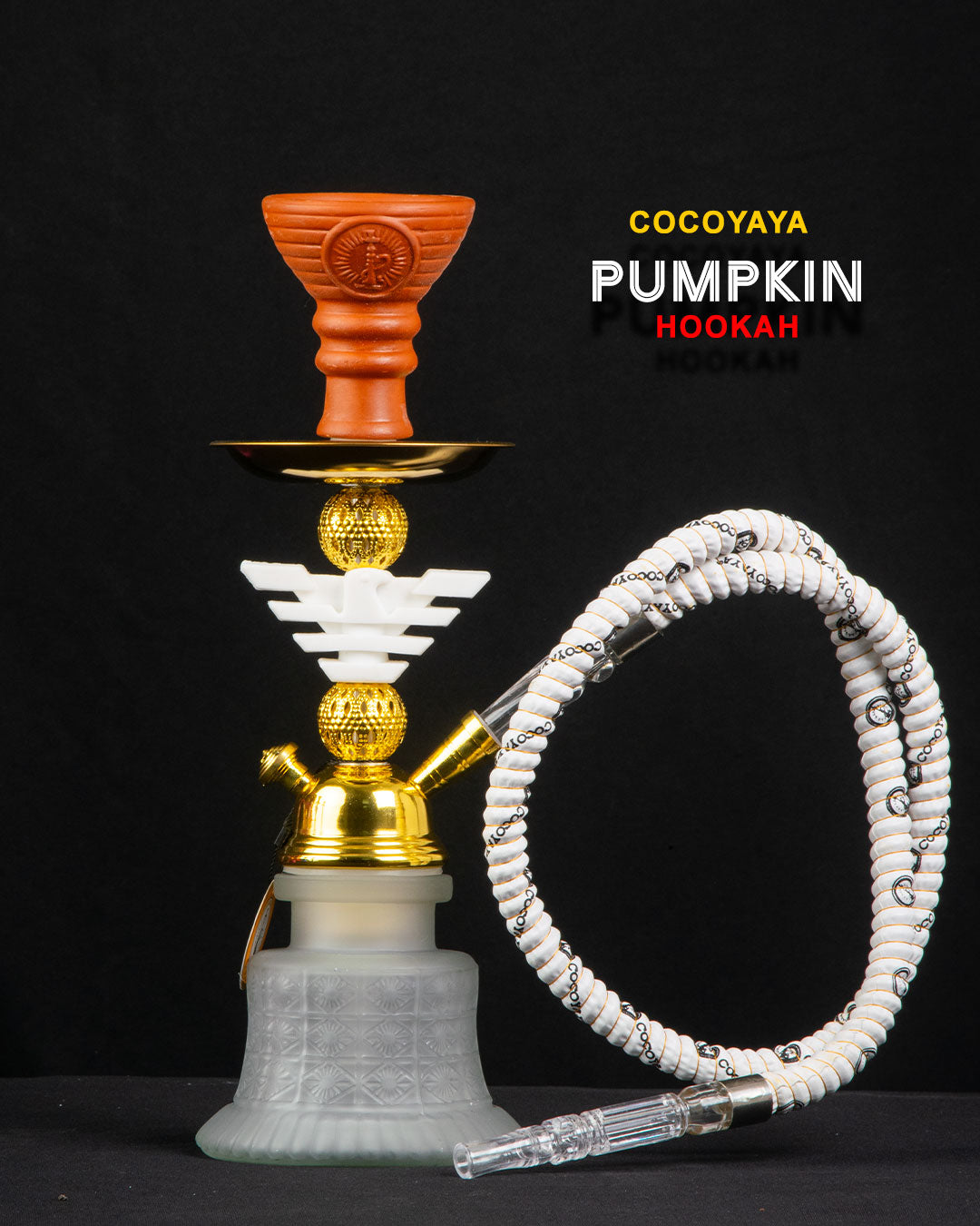COCOYAYA Pumpkin 1205 Hookah - White