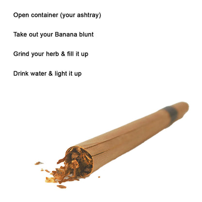 Banana Blunt Leaf Smoking Cones - Perfect Rolls (Pack of 5)