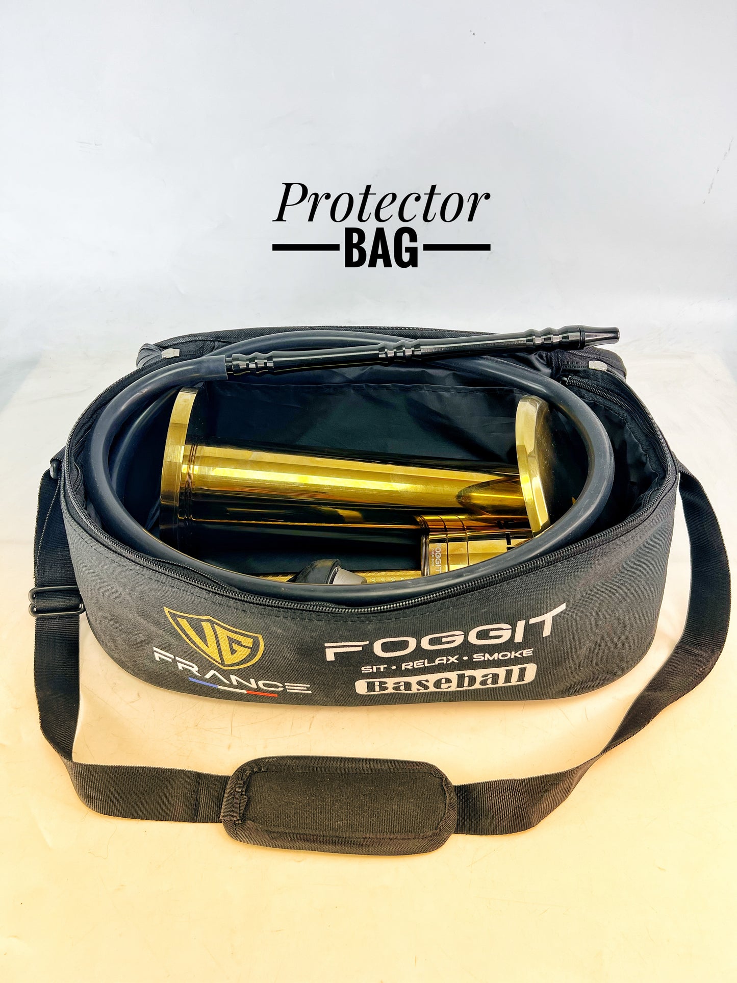 VG BB Tower Hookah with Bag - Golden