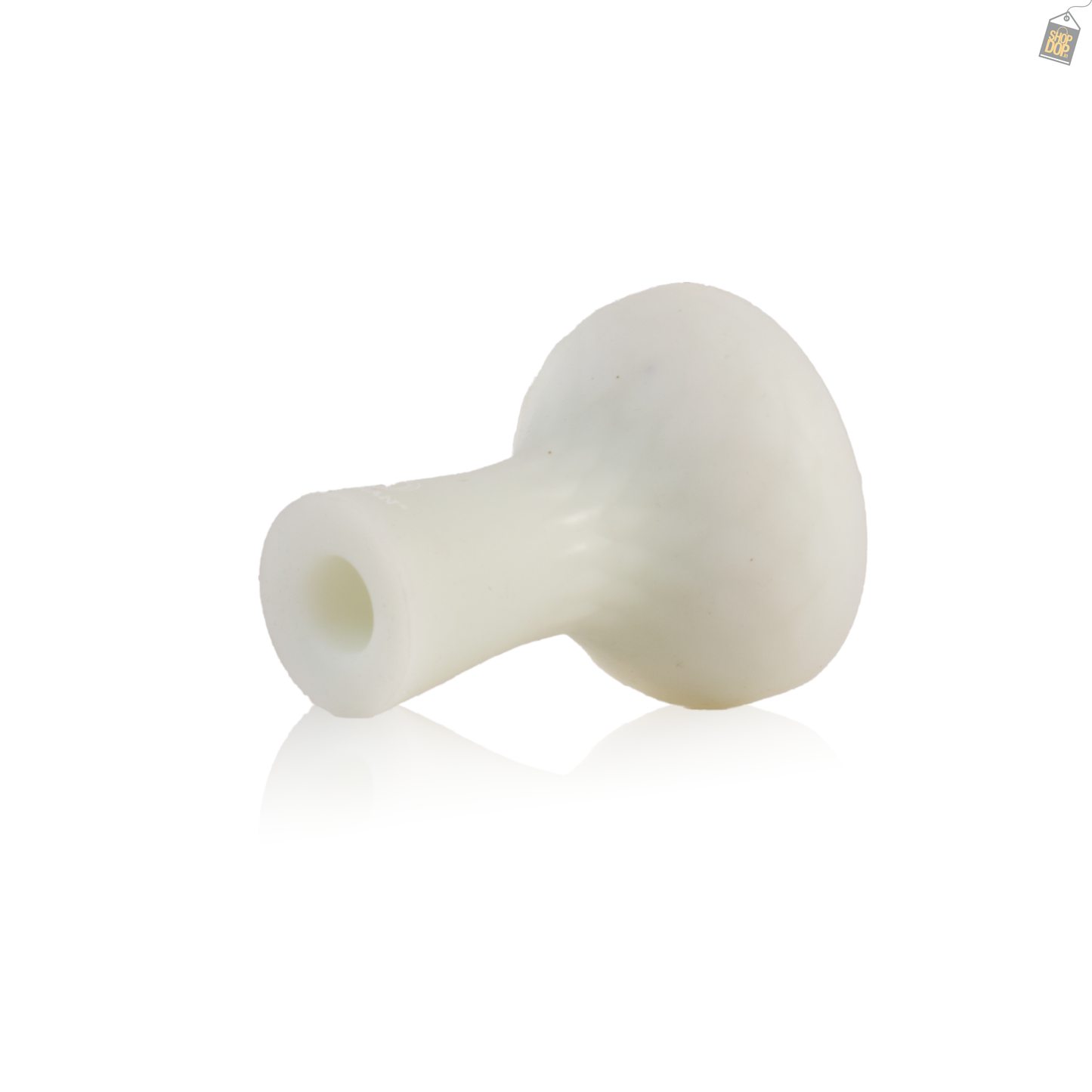 Unbreakable Radium Silicone Chillum for Hookah - White Neon