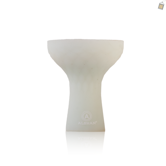 Unbreakable Radium Silicone Chillum for Hookah - White Neon