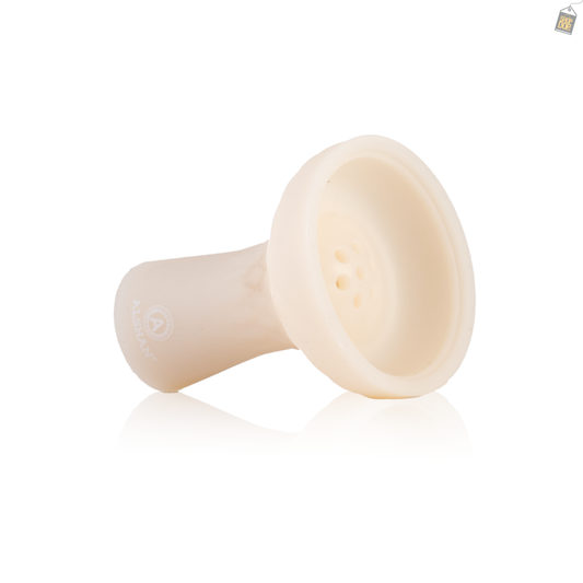 Unbreakable Radium Silicone Chillum for Hookah - White