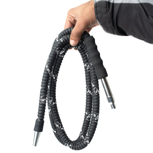 ALS Leather Coated Hookah Pipe - Black