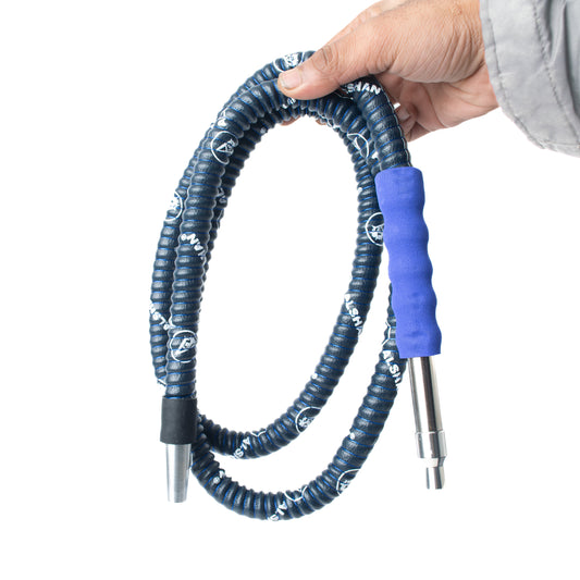 ALS Leather Coated Hookah Pipe - Blue