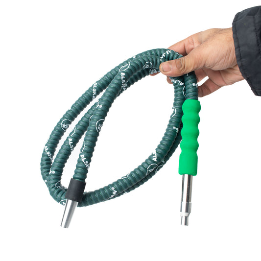 ALS Leather Coated Hookah Pipe - Green