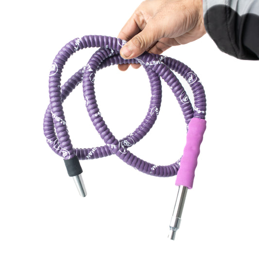 ALS Leather Coated Hookah Pipe - Purple