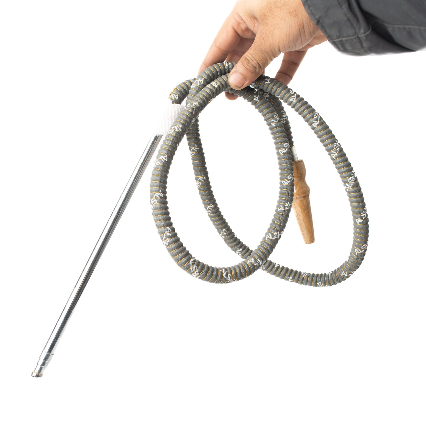 ALS Long Metal Handle Hookah Pipe