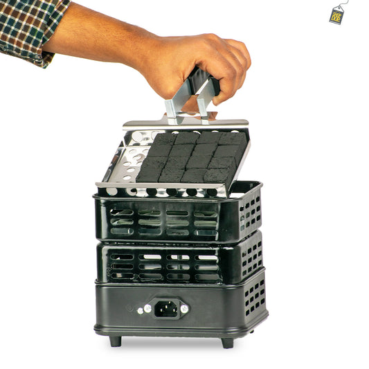 Al Afandi Double Layer Hookah Coconut Coal Burner - 1000 Watt