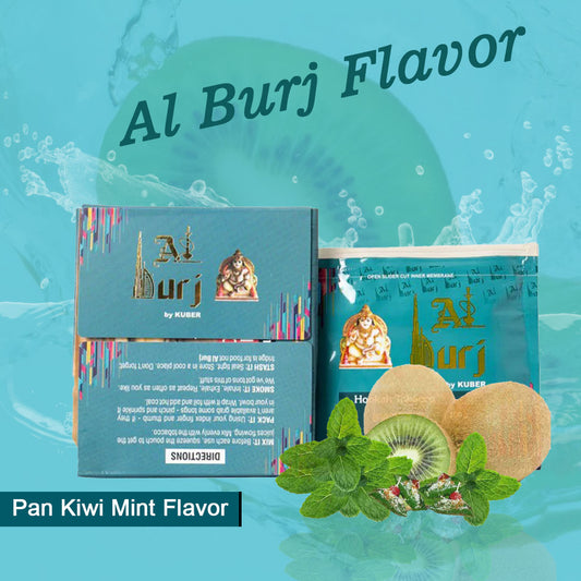 Al Burj Pan Kiwi Mint Hookah Flavor - 100g