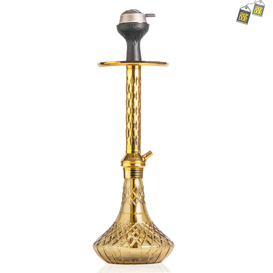 Alexander DIMD Hookah with Bag - Grey Base / Gold Stem