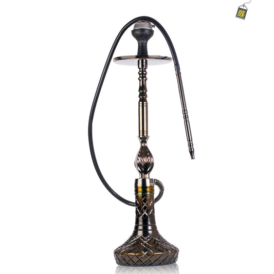 Animal Hookah with 2 Bags - Black Stem / Black Base