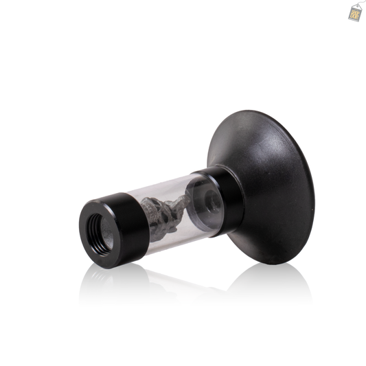 Fancy Astro Solid Matt Hookah Bowl - Gun Metal Skull