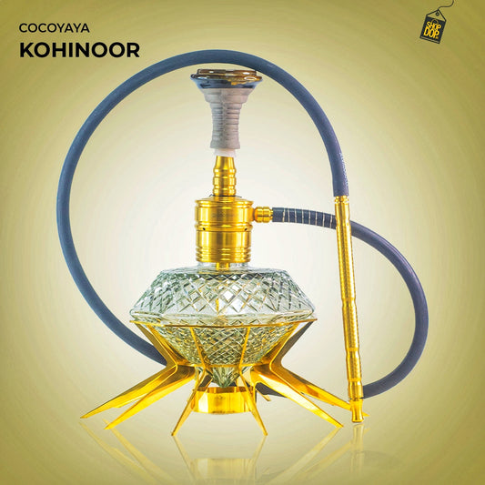 COCOYAYA Small New Kohinoor Hookah - Golden
