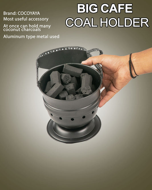 Big Cafe Hookah Coal Holder - Black