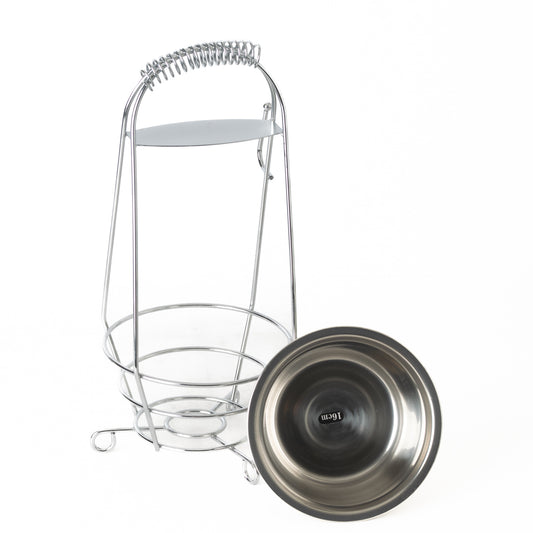 Big Cafe Hookah Coal Holder - Silver (Medium)