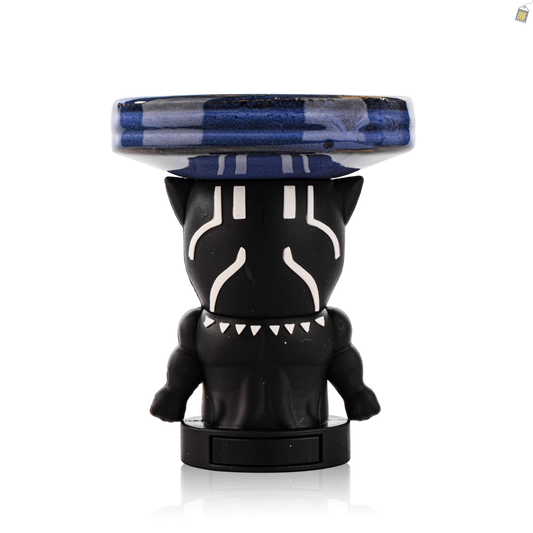 Black Panther Ceramic Hookah Bowl - Blue