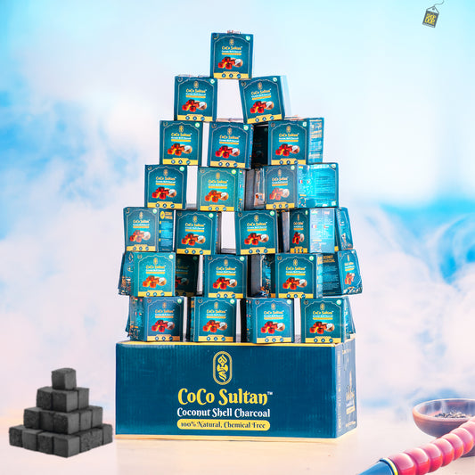 Pack of 12kg (Peti) - COCO Sultan Coconut Coal (18pcs Each 250g) - Carton