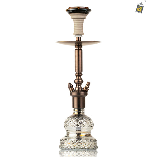 COCOYAYA Boris Hookah - Bronze Stem / Cut Glass Base