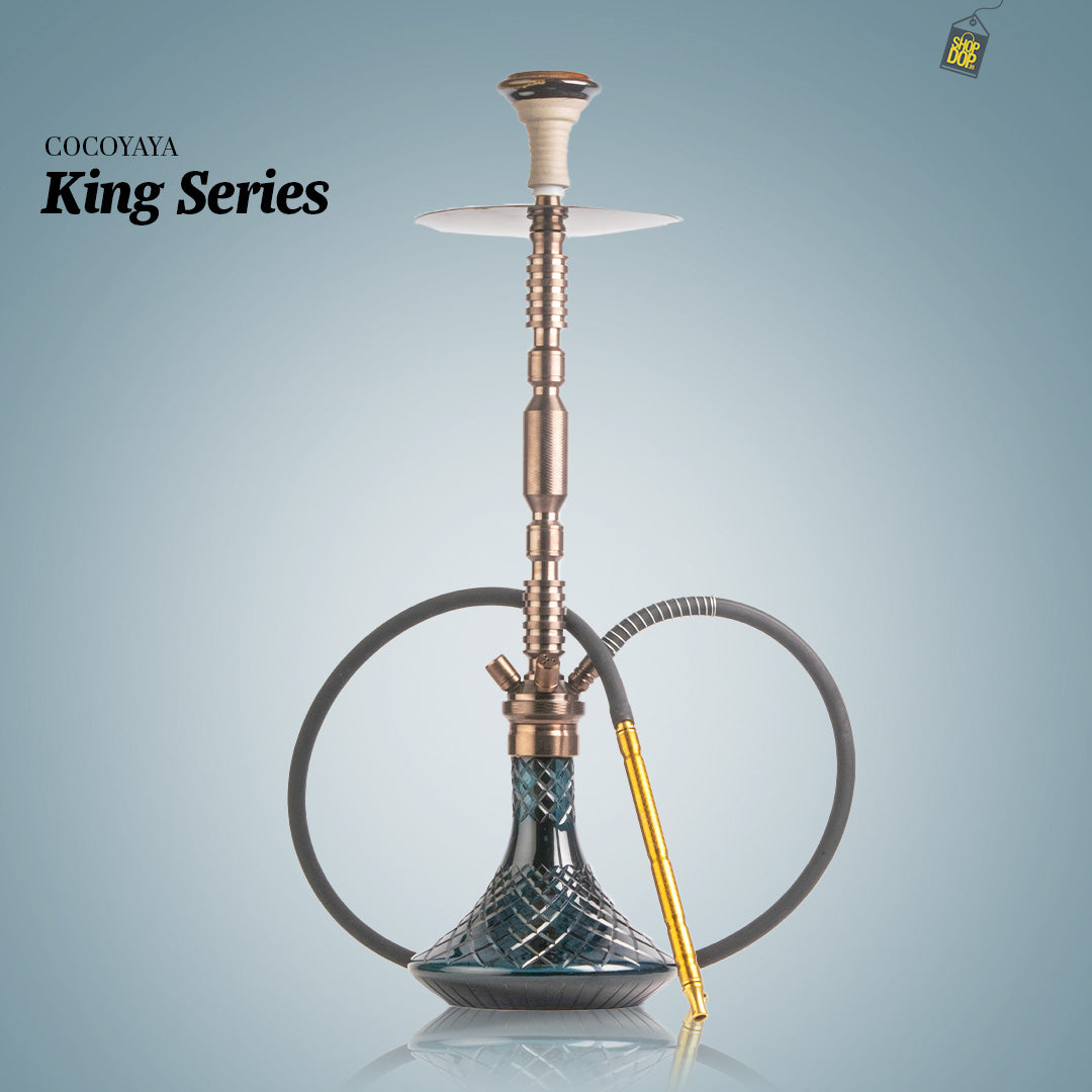 COCOYAYA King Series Hookah - Bronze Stem (Black Base)