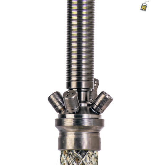 COCOYAYA King Series Spiral Hookah - Bronze Stem / CGB Base