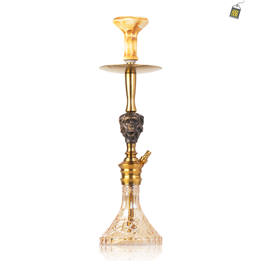 COCOYAYA Mojo Bohemian Hookah - Gold Stem / Transparent Base