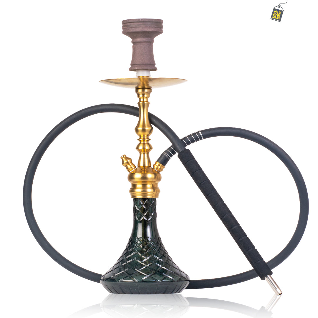 COCOYAYA Simba Hookah - Gold Stem / Black Base