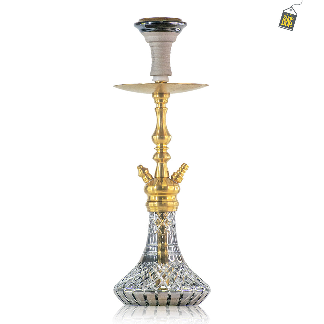 COCOYAYA Simba Hookah - Golden (Cut Glass Base)