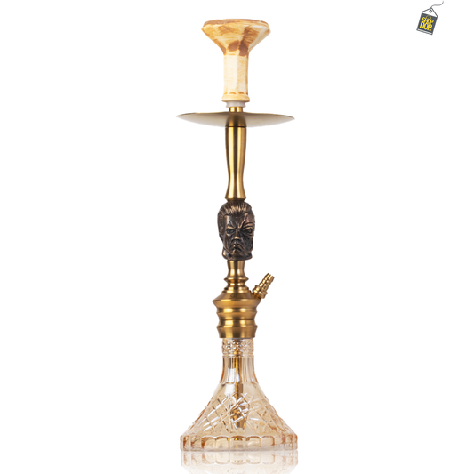 COCOYAYA Terminator Bohemian Hookah - Gold Stem / Transparent Base