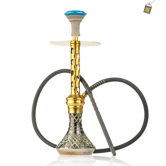 COCOYAYA Valeria Hexa Hookah - Gold Stem / CGB Base