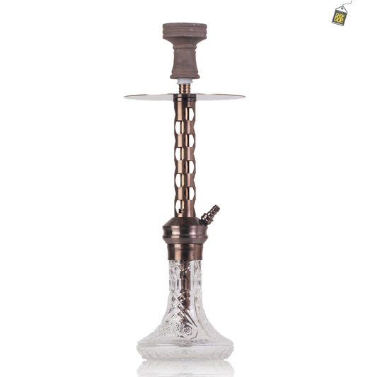 COCOYAYA Valeria Hexa Hookah - Bronze Stem / Transparent Base