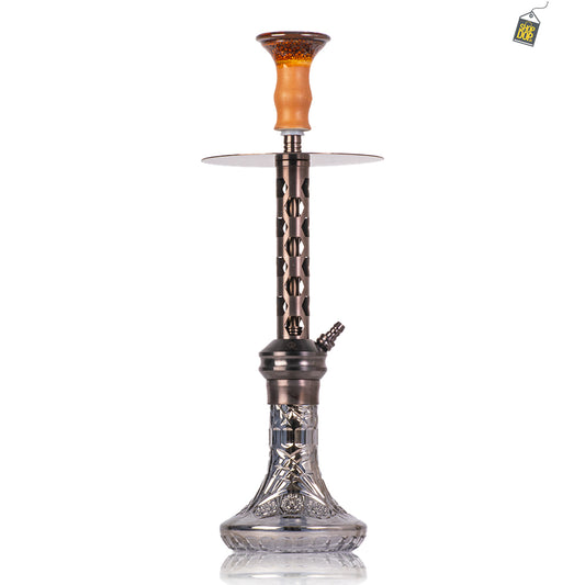 COCOYAYA Valeria Hexa Hookah - Bronze Stem / Grey Base