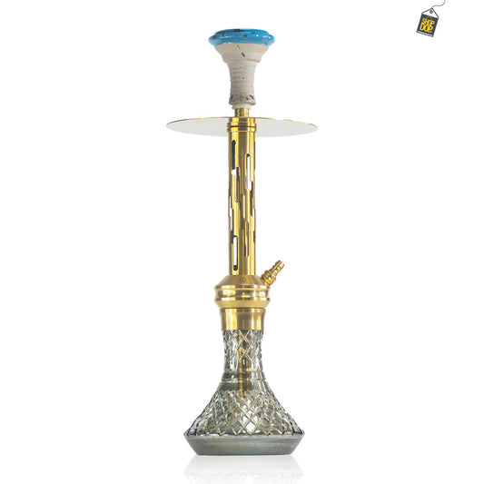 COCOYAYA Valeria Zipper Hookah - Gold Stem / CGB Base