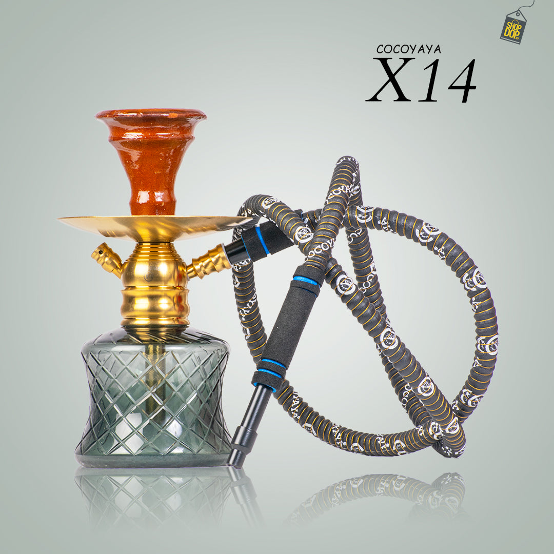 COCOYAYA X14 Hookah - Gold / Grey Base