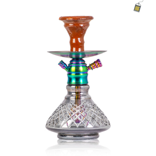 COCOYAYA X8 Hookah - Rainbow / Cut Glass Base