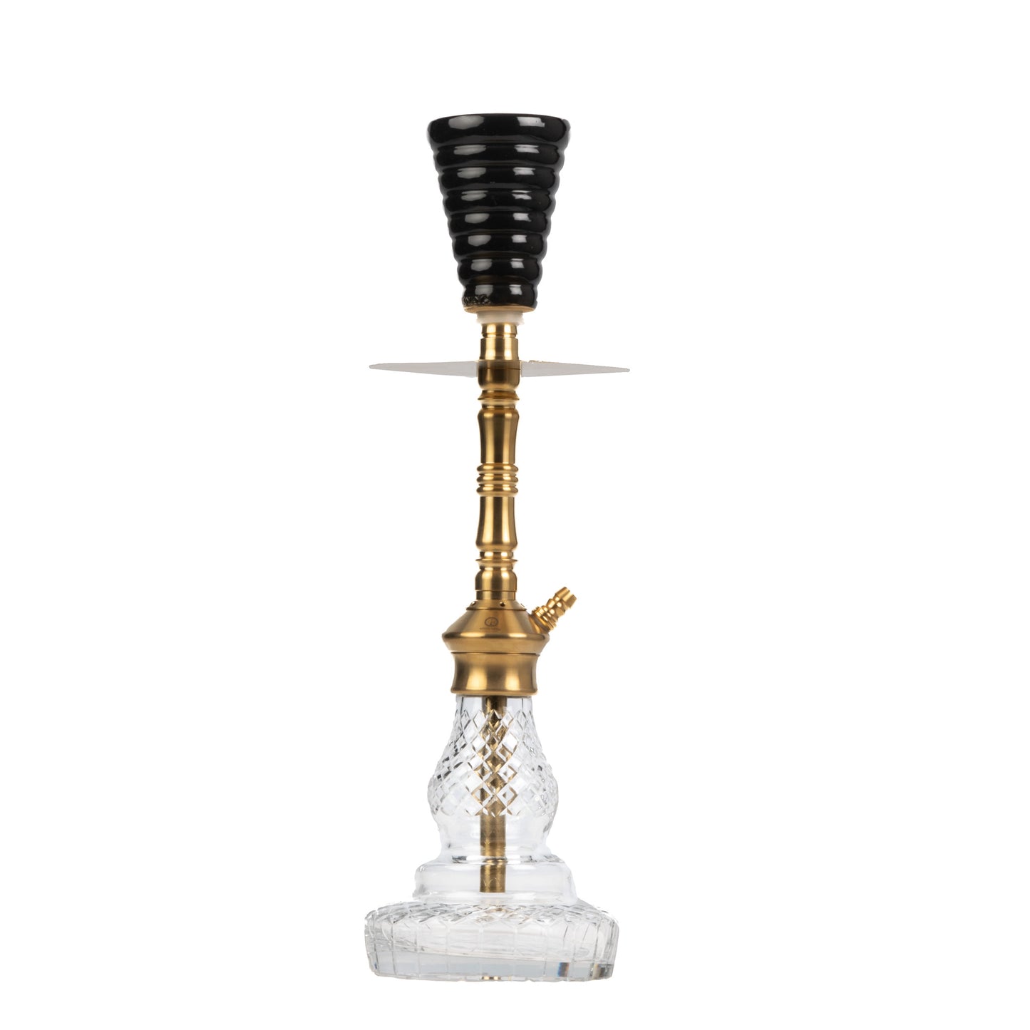 COCOYAYA Britto Hookah - Gold/Transparent Base