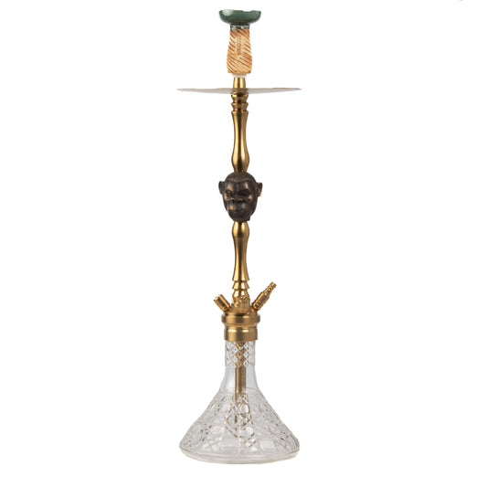 COCOYAYA Jungle Series Kong Hookah - Golden (Transparent Base)