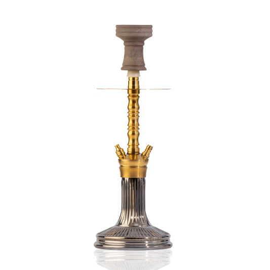 COCOYAYA Kenny Hookah - Gold Stem / Grey Base