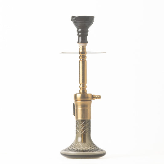 COCOYAYA Lala Hookah - Grey Base/Golden Stem
