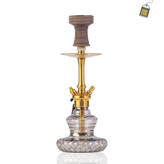 COCOYAYA Oakley Hookah (Conquer Series) - Gold Stem (Transparent Base)