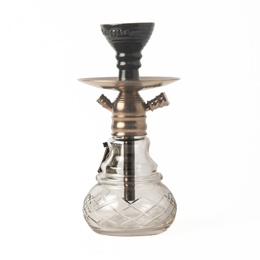 COCOYAYA X5 हुक्का - कांस्य/पारदर्शी आधार