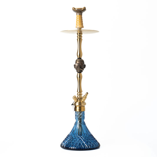 COCOYAYA Jungle Series Mr. P Hookah - Golden (Blue Base)