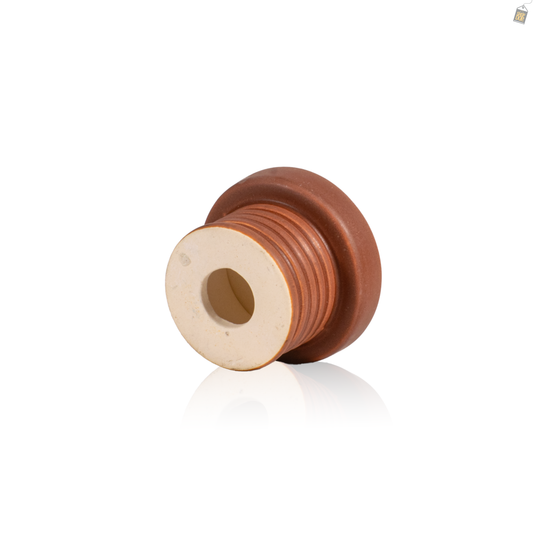 Candy Single Hole Ceramic Hookah Phunnel Bowl - Mocha