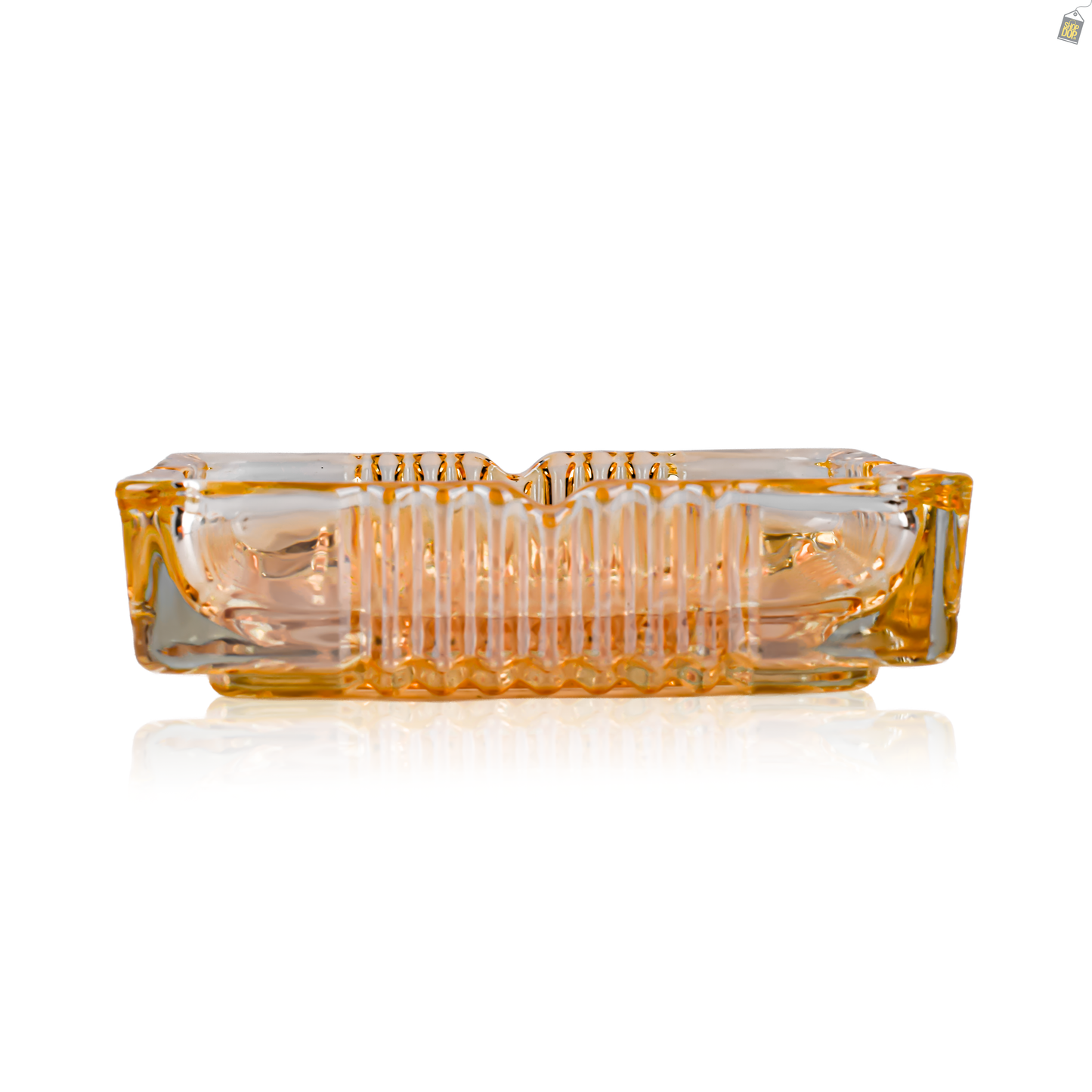 Cluster Long 6 Inch Ashtray - Gold