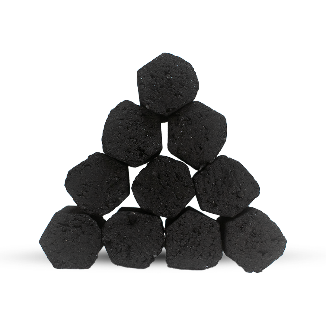 COCO Sultan Hexagonal Hookah Coconut Coal 1kg - 70pcs (FREE Glove Inside)