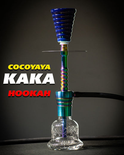 Cocoyaya Kaka Hookah (Conquer Series) - Rainbow (Transparent Base)