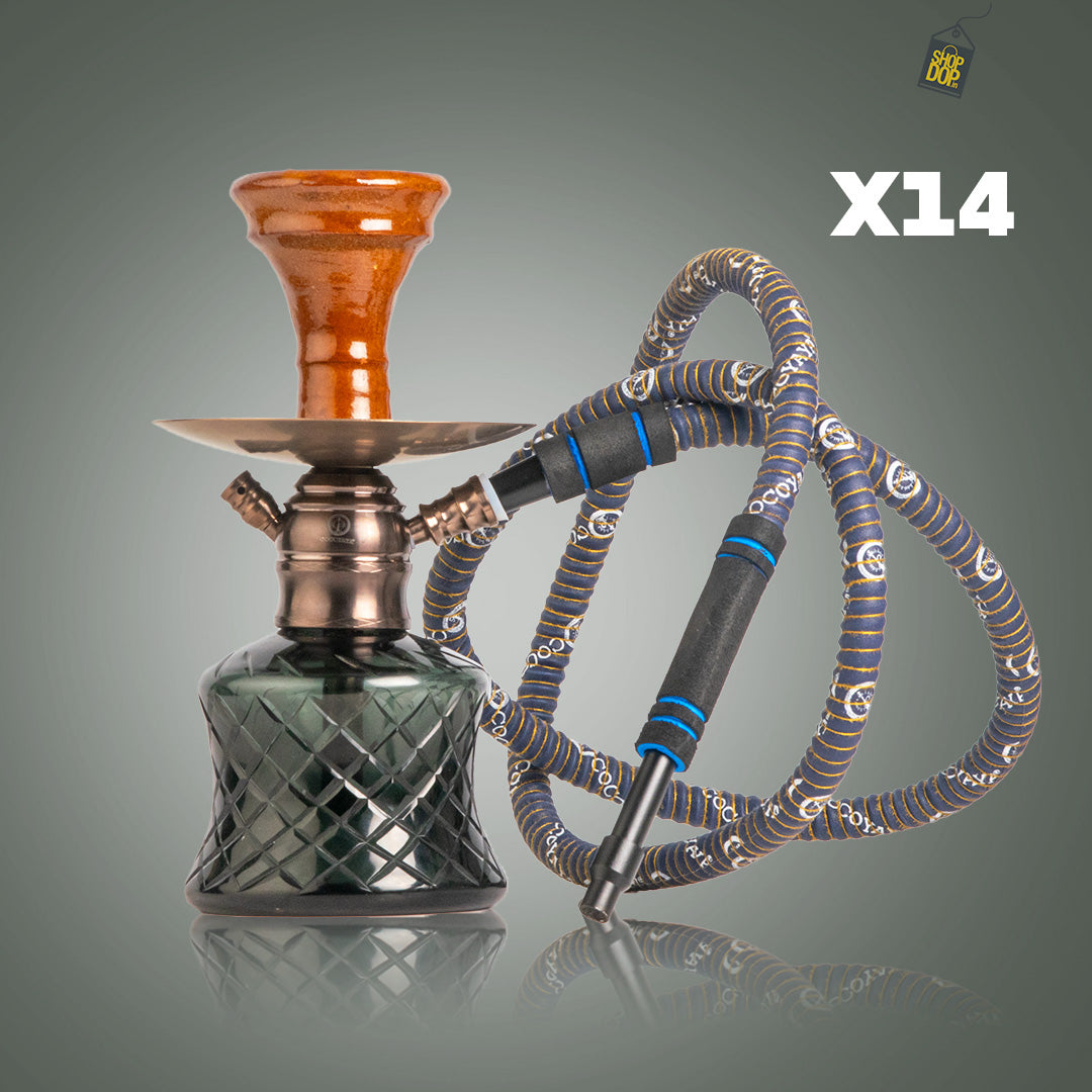 X14 Hookah (Black Base / Bronze Stem)