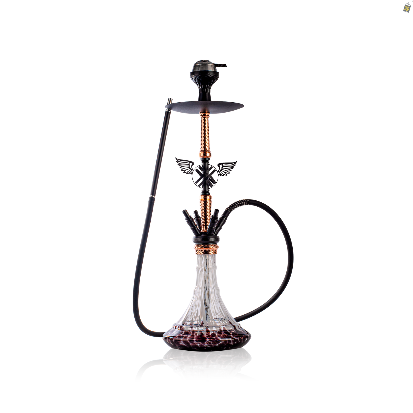 Columbus 4 Pipe Hookah - Rose Gold